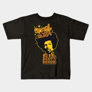 Gil Scott-Heron 'Angel Dust' Logo for Shirts & Apparel | Tribute to the Legendary Artis Kids T-Shirt